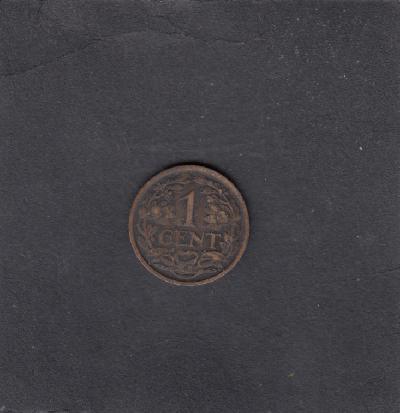 Beschrijving: 1 Cent WILHELMINA  